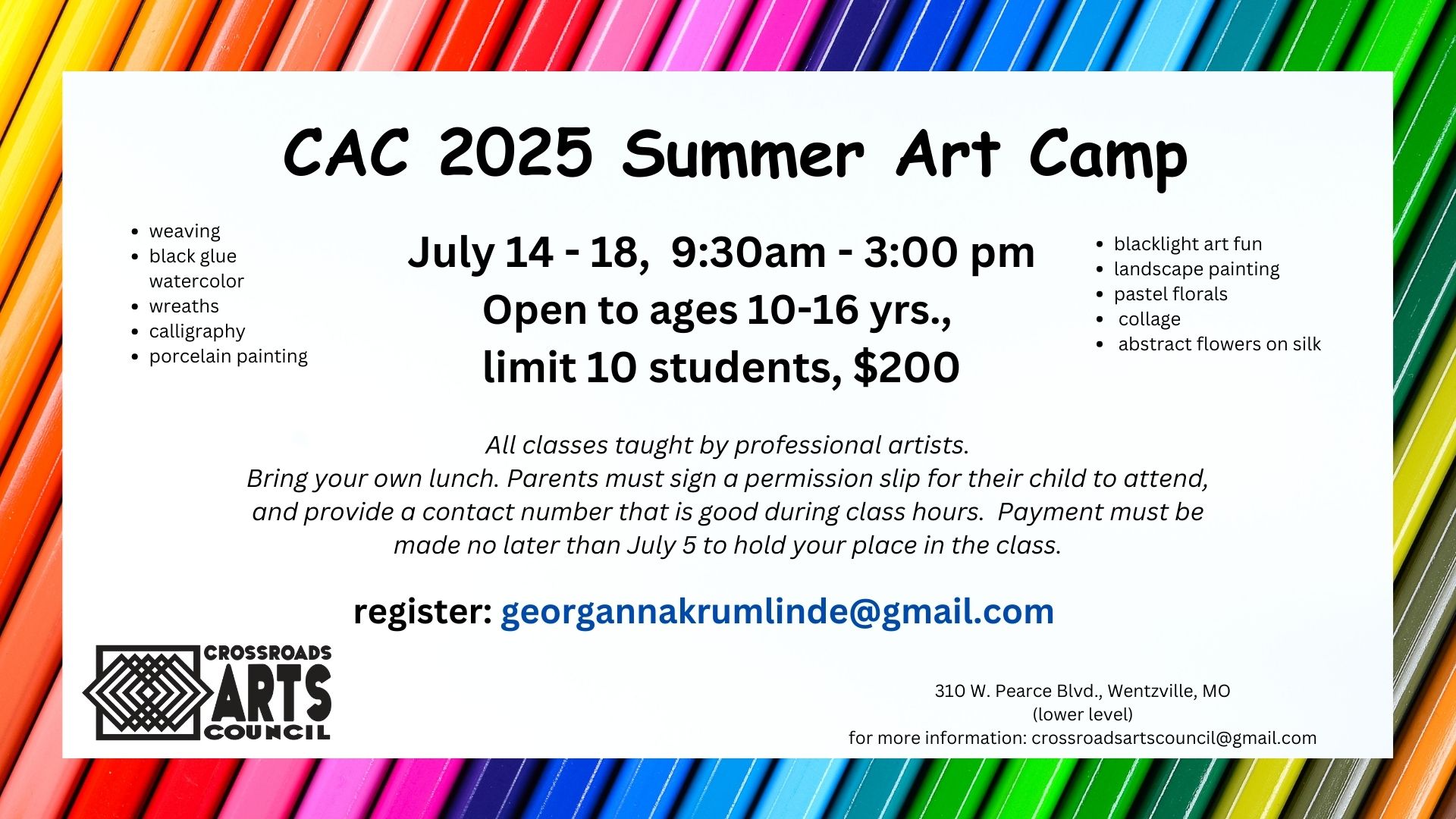 Summer Art Camp 2025