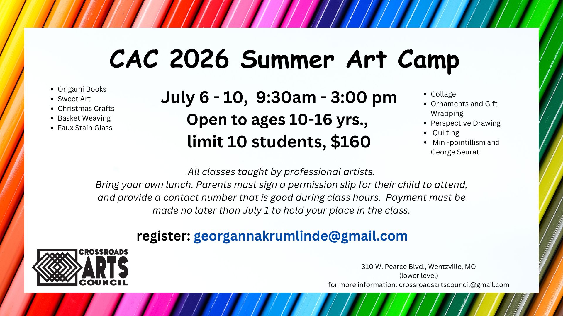 Summer Art Camp 2026
